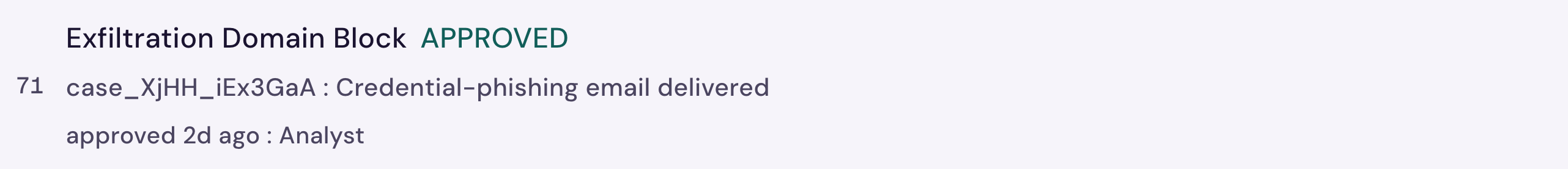 A Soarcery receipt: every decision, tool call, and approval on one exportable, replayable record, demo data